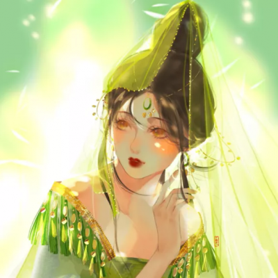 高清唯美手绘头像女生古风图片