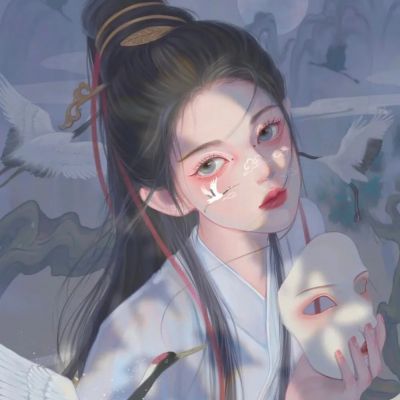 高清唯美手绘头像女生古风图片