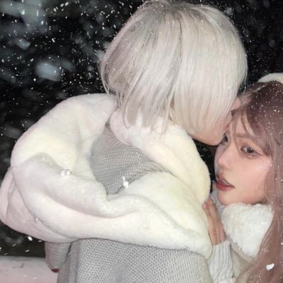 雪中浪漫情侣头像