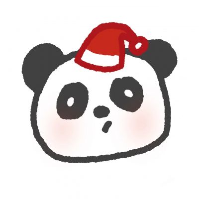 超萌可爱小动物戴圣诞帽头像图片