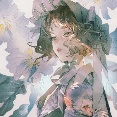 梦幻手绘意境气质女头