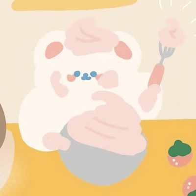 两只熊崽的情侣头像