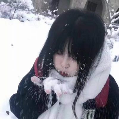 冬季头像真人温柔女生高清图片