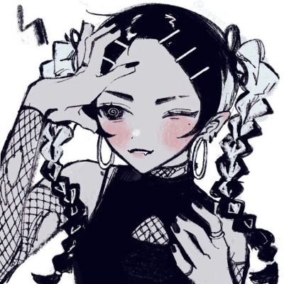独特品味的微信个性漫画头像女