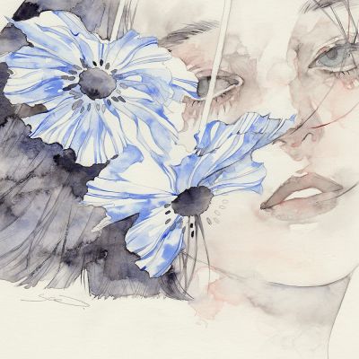 梦幻手绘意境气质女头