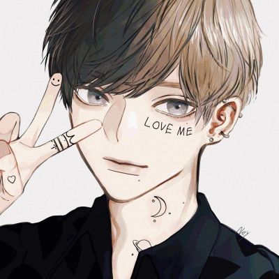 插画风格的超酷个性男孩子头像图片