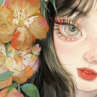 适合女生的插画头像