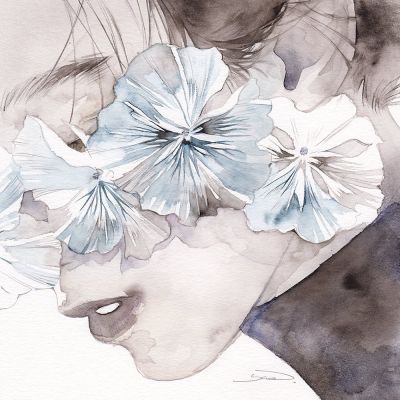 梦幻手绘意境气质女头