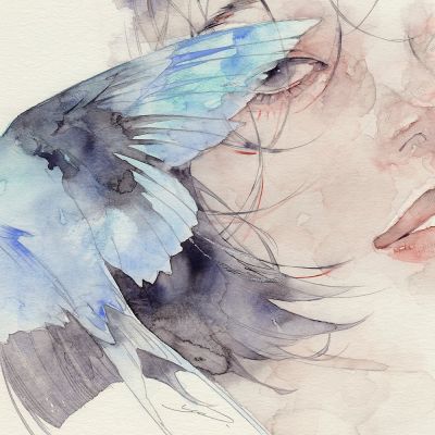 梦幻手绘意境气质女头