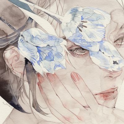 梦幻手绘意境气质女头