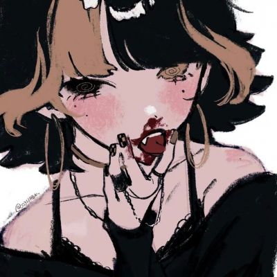 独特品味的微信个性漫画头像女