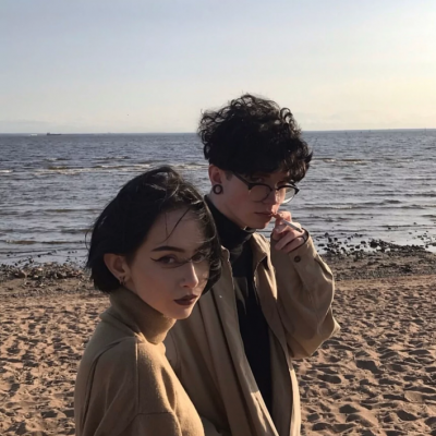 欧美情头ins双人两张