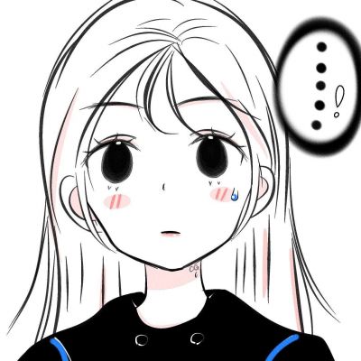 超萌原创可爱简笔女生头像
