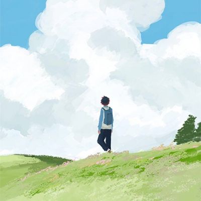 手绘鬼灭之刃背影头像