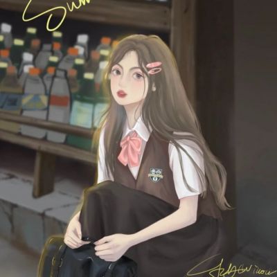 宝藏级动漫手绘女头