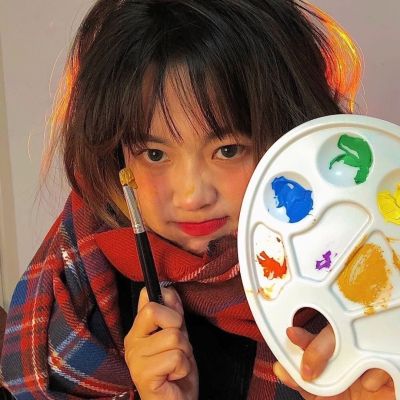 ins风超甜微信女头