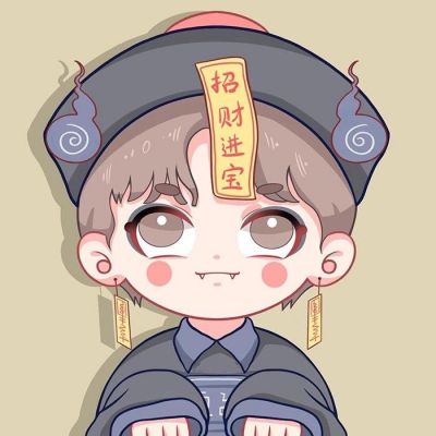 被问爆的可爱好运情侣头像