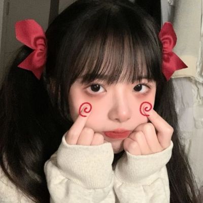 ins风超甜微信女头
