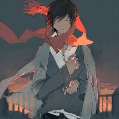 意境拉满气质型男手绘头像