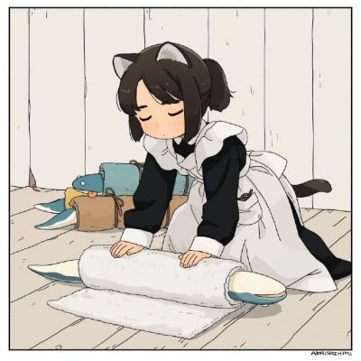 必藏猫女仆动漫头像