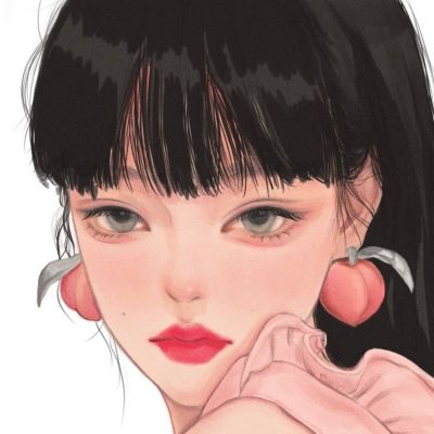 高颜值ins手绘女生头像
