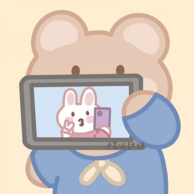 微信可爱一左一右卡通情头