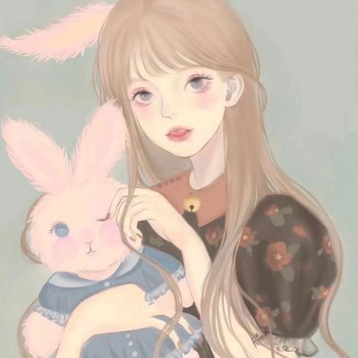 小众高级气质手绘女生头像