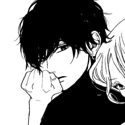 高质感黑白系手绘情头