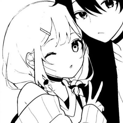 高质感黑白系手绘情头