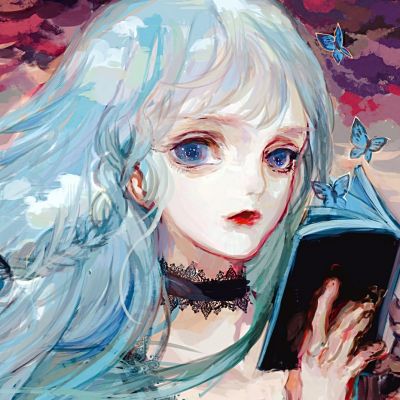 氛围感意境手绘女头