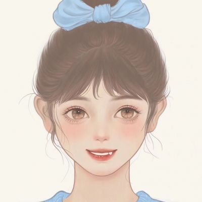 小众高级气质手绘女生头像