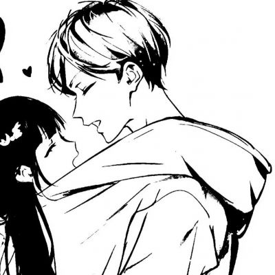 高质感黑白系手绘情头