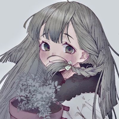 氛围感意境手绘女头