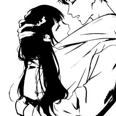 高质感黑白系手绘情头