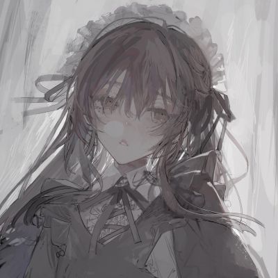 气质魅力手绘插画女头