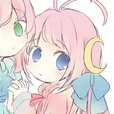 可爱软萌风高清动漫闺蜜头像一对两张