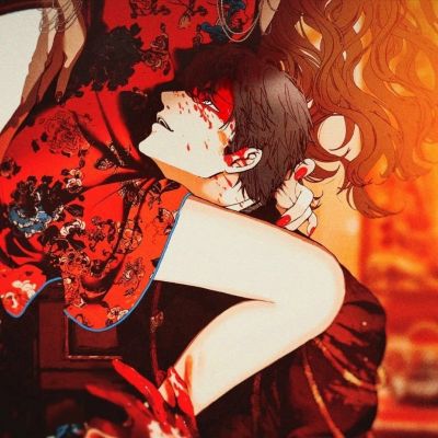 高质感一对两张气质手绘动漫情头