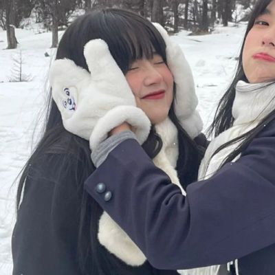 冬日意境闺蜜头像