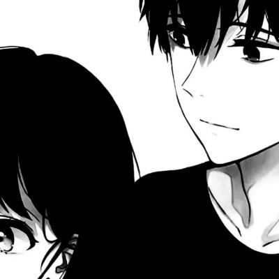 个性潮酷黑白情侣动漫头像一对两张