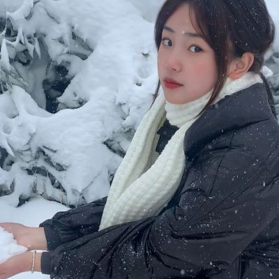 2026冬天雪中真人女生头像