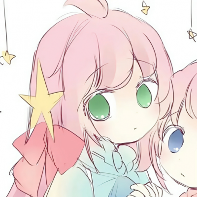 可爱软萌风高清动漫闺蜜头像一对两张