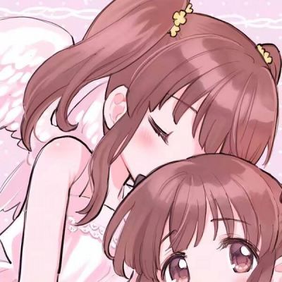 可爱软萌风高清动漫闺蜜头像一对两张