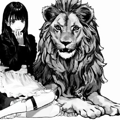 个性潮酷黑白情侣动漫头像一对两张