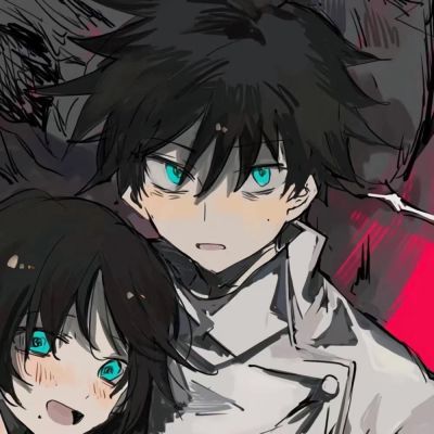 高质感一对两张气质手绘动漫情头