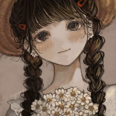 氛围感拉满的优质魅力手绘女头