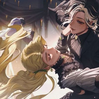 高质感一对两张气质手绘动漫情头