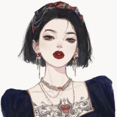 迪士尼公主系列手绘头像