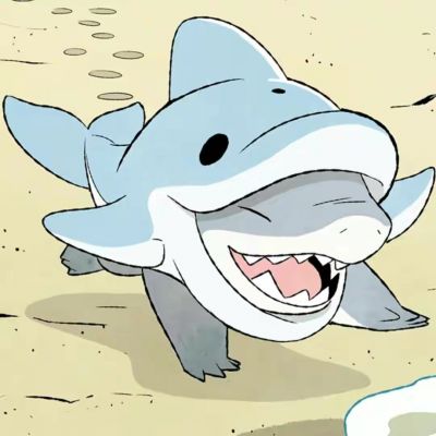 超萌可爱鲨鱼卡通头像