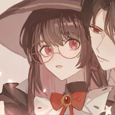 高质感一对两张气质手绘动漫情头