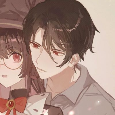 高质感一对两张气质手绘动漫情头